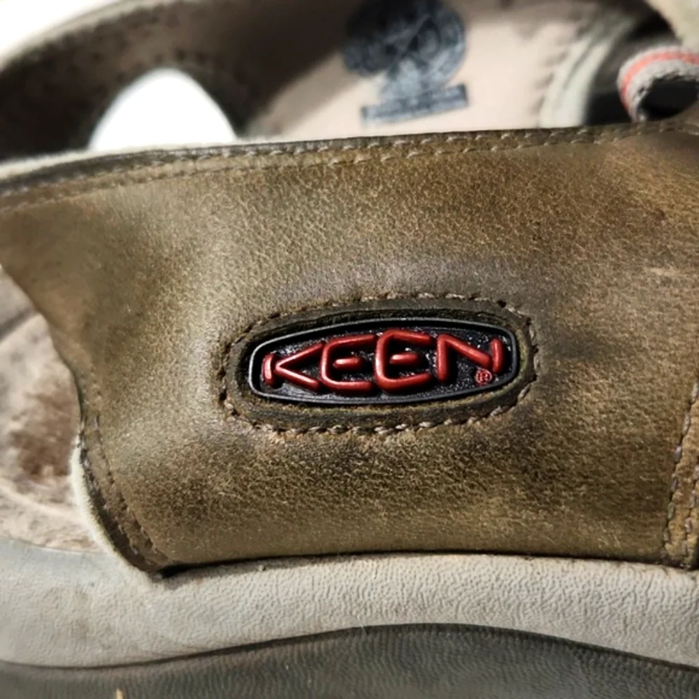 Keen Newport Waterproof Leather Olive Brown Hiking Sport Sandals Size 13
